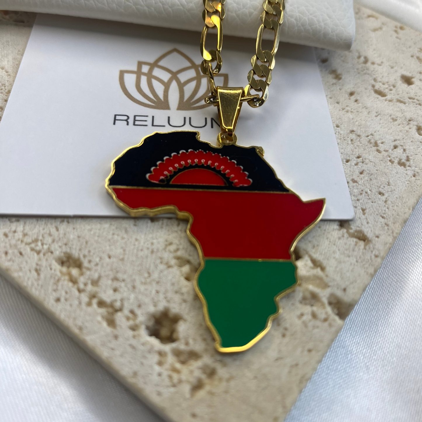 africa map - with malawi flag