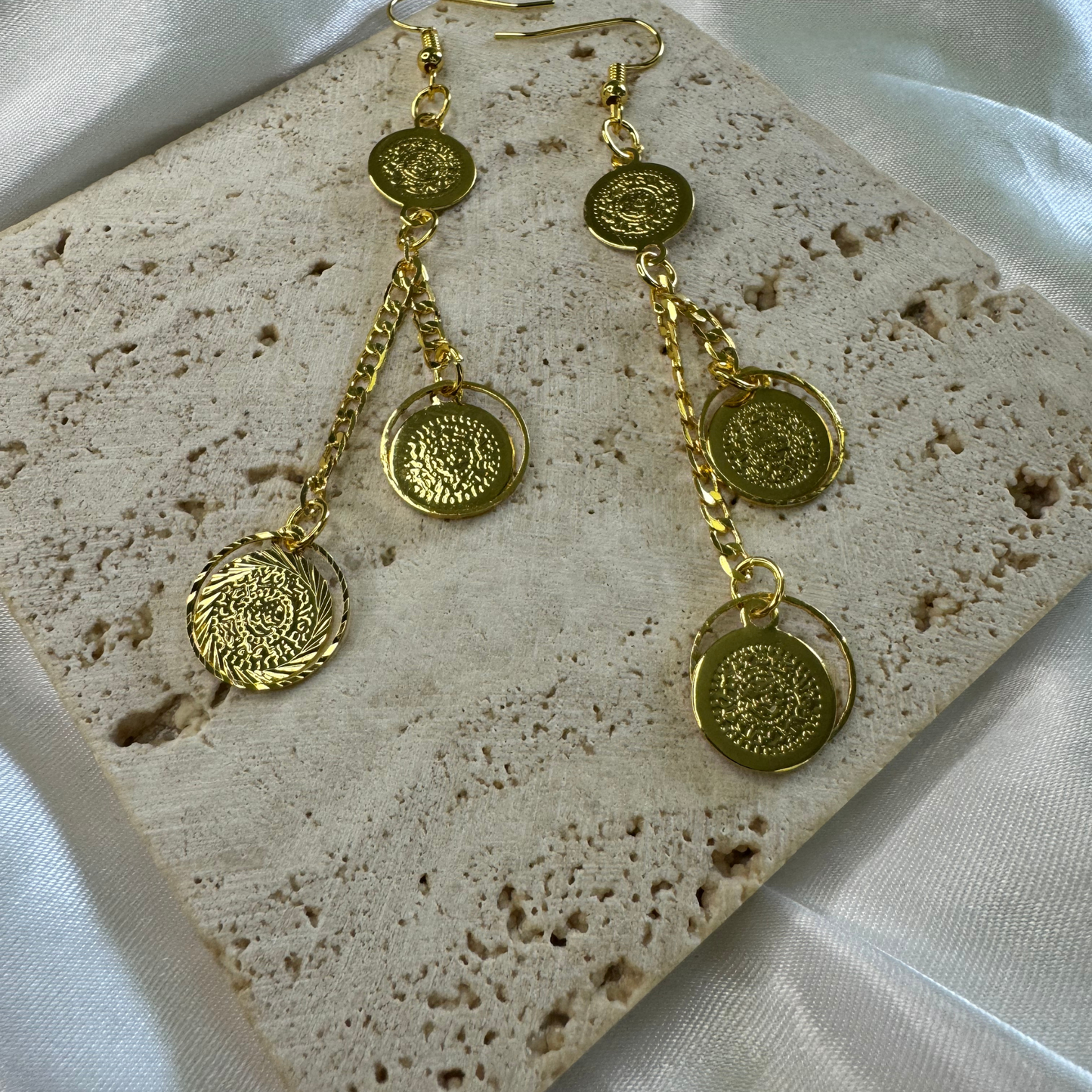 arab coin earrings