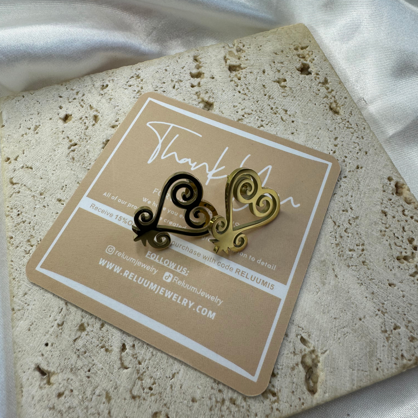 adinkra sankofa symbol stud earrings