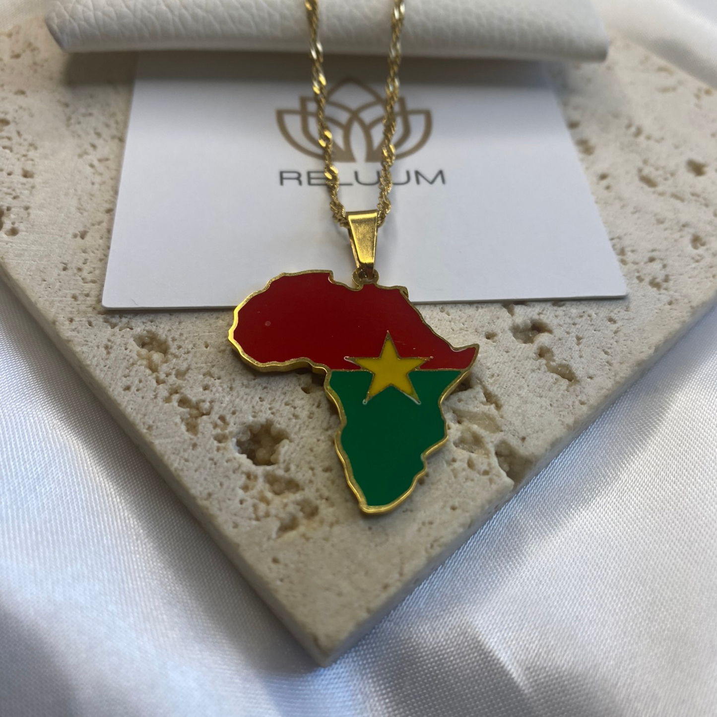 africa map - with burkina faso flag