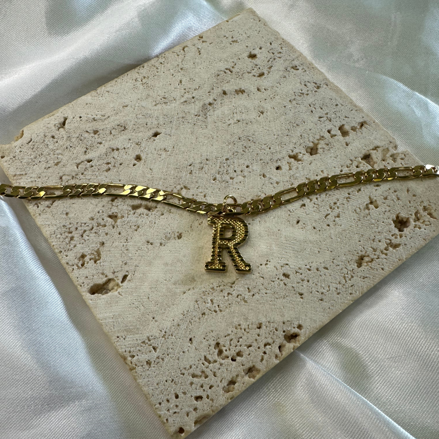 a-z letter anklet