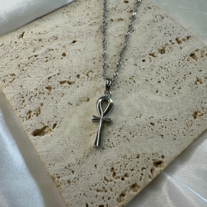 Small Crystal Ankh Cross