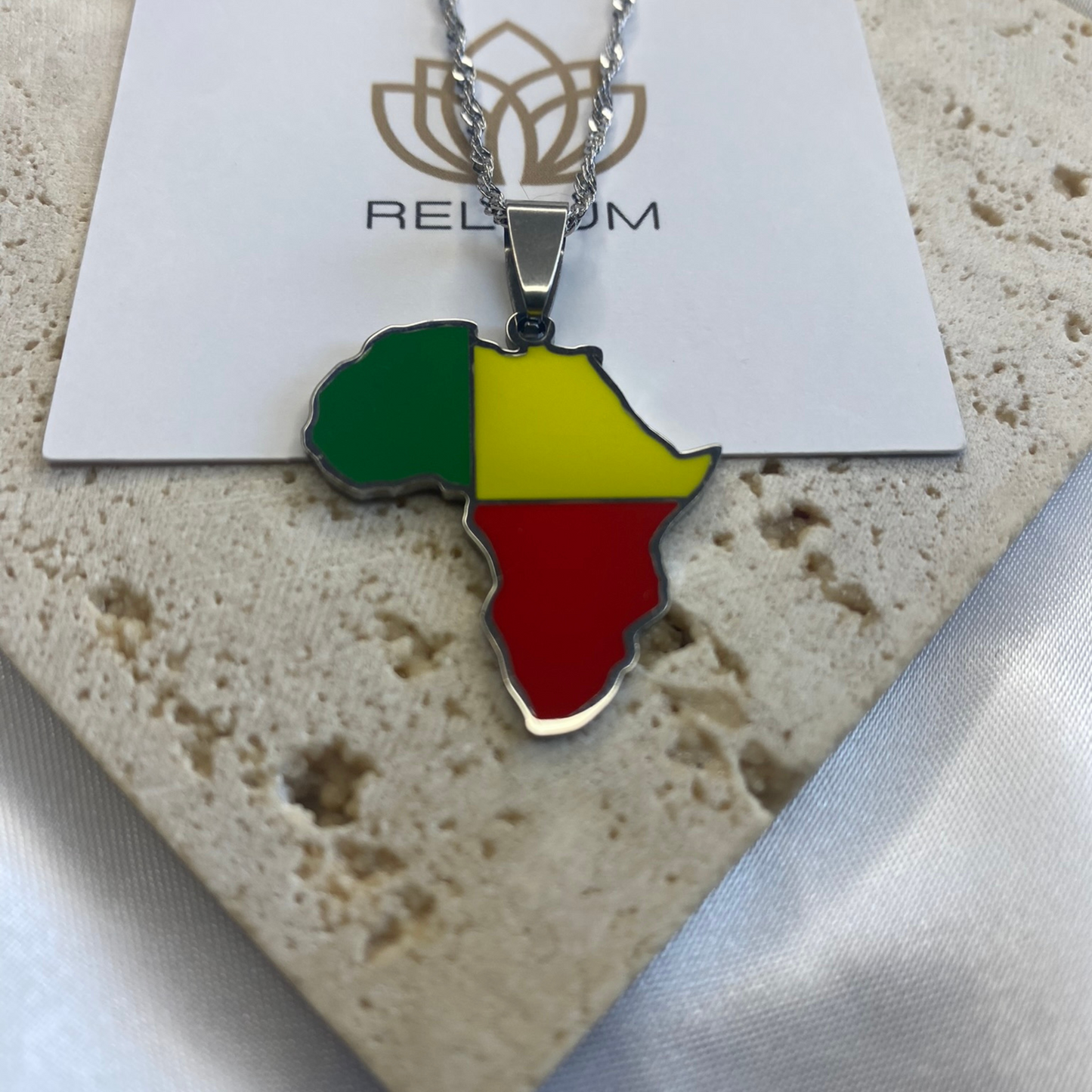 africa map - with benin flag