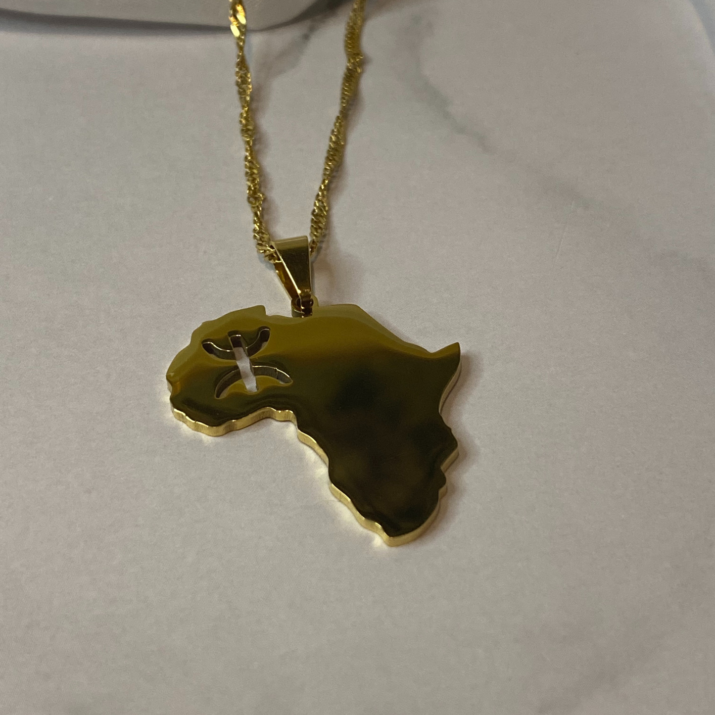 africa map - with berbers symbol cut out