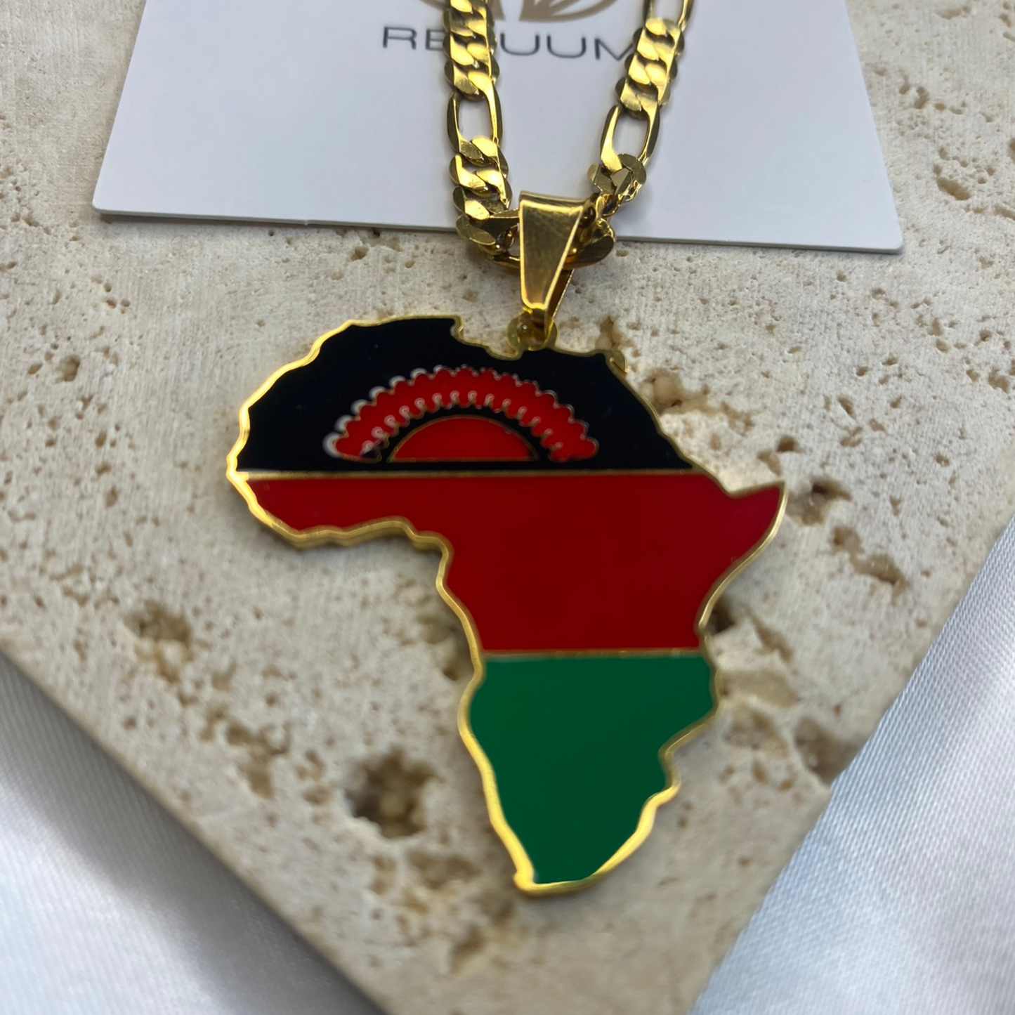 africa map - with malawi flag