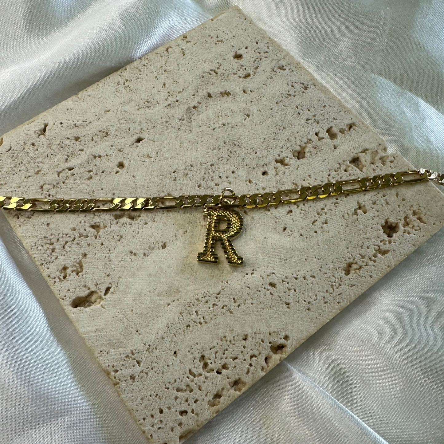 a-z letter anklet