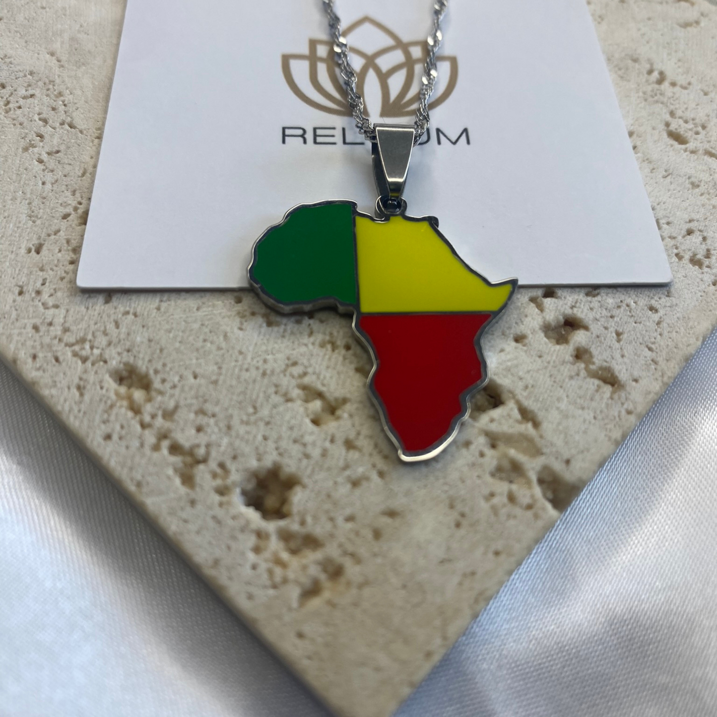 africa map - with benin flag