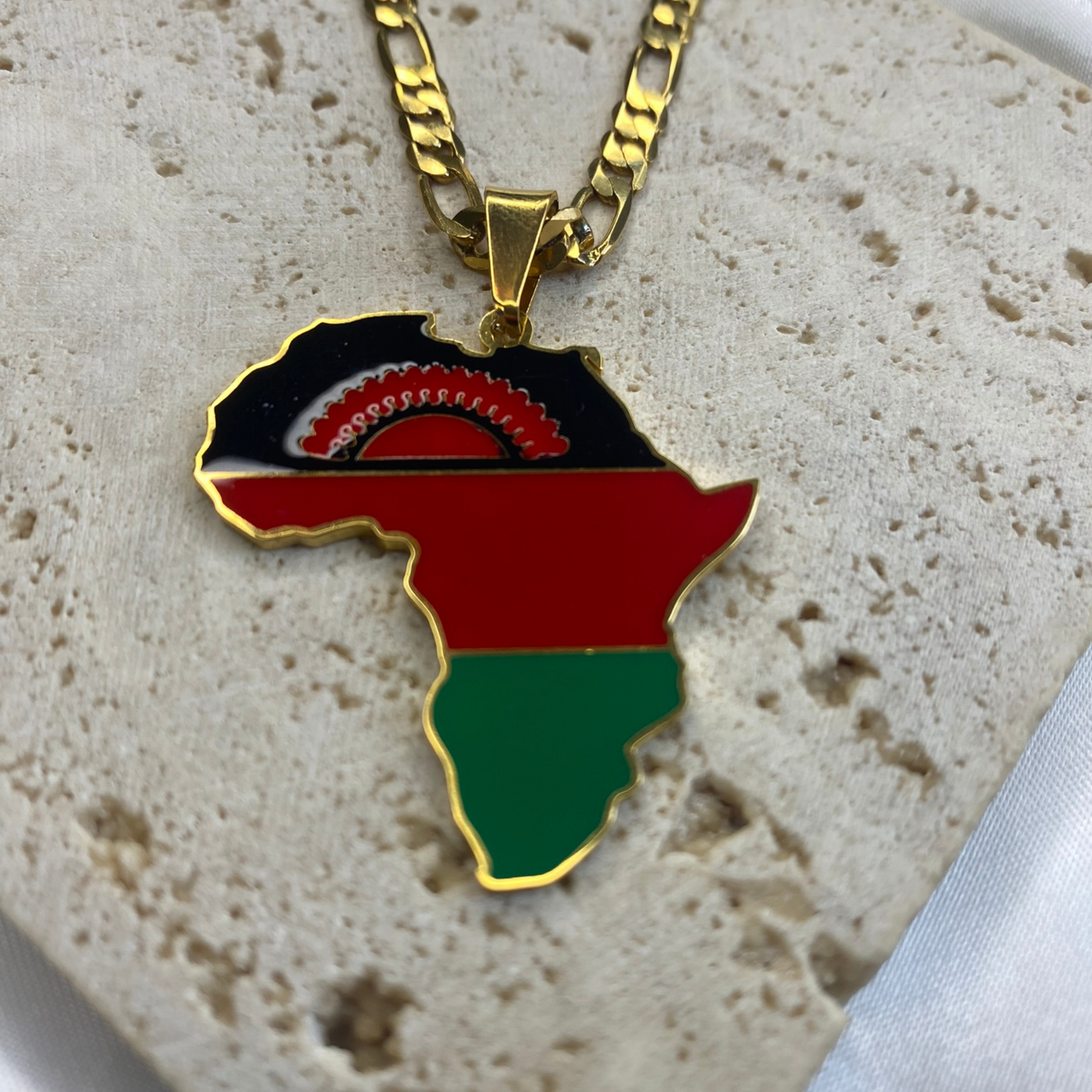 africa map - with malawi flag