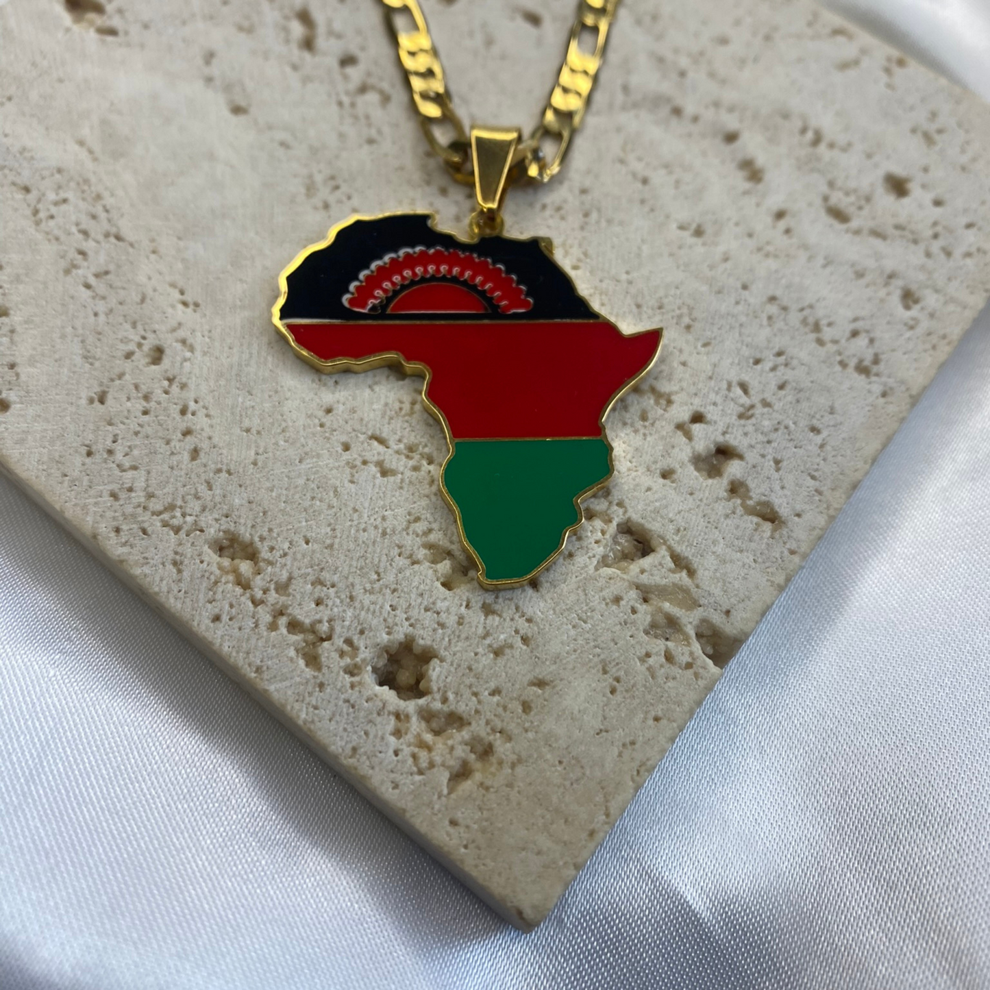 africa map - with malawi flag