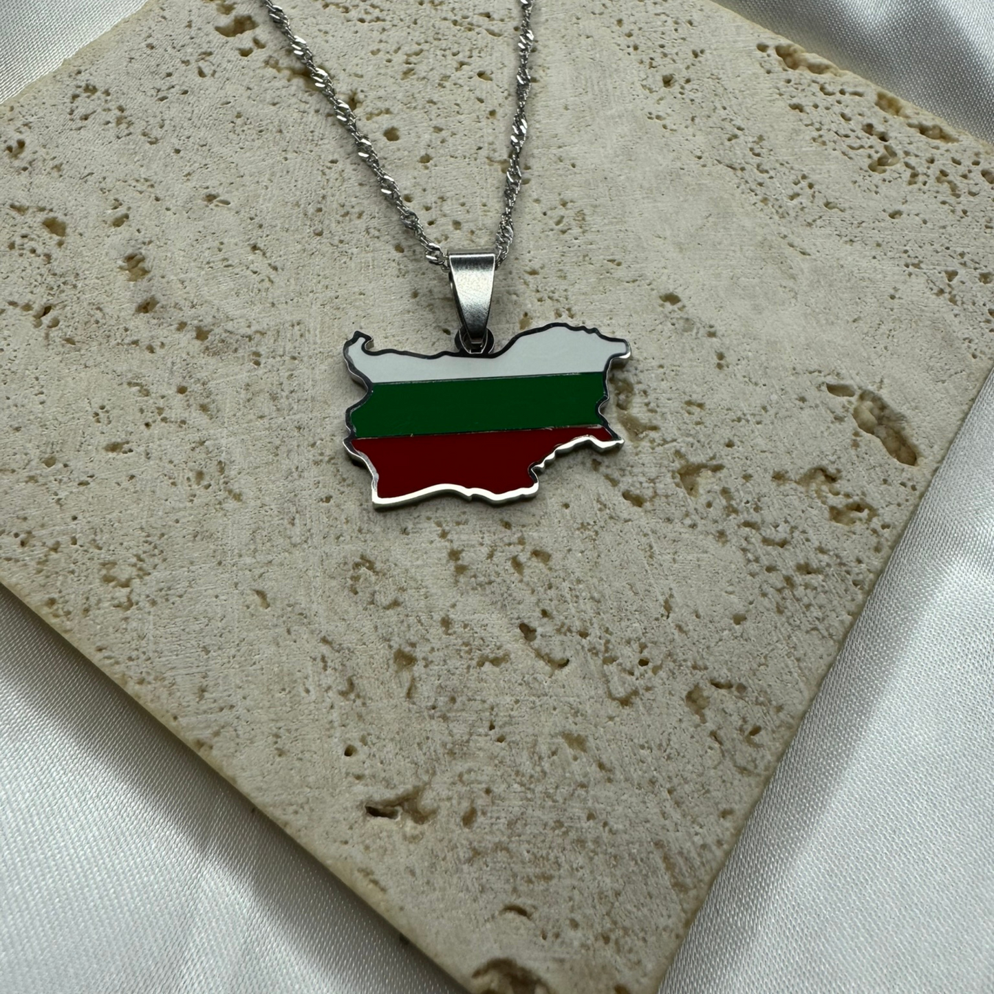 bulgaria map - with flag